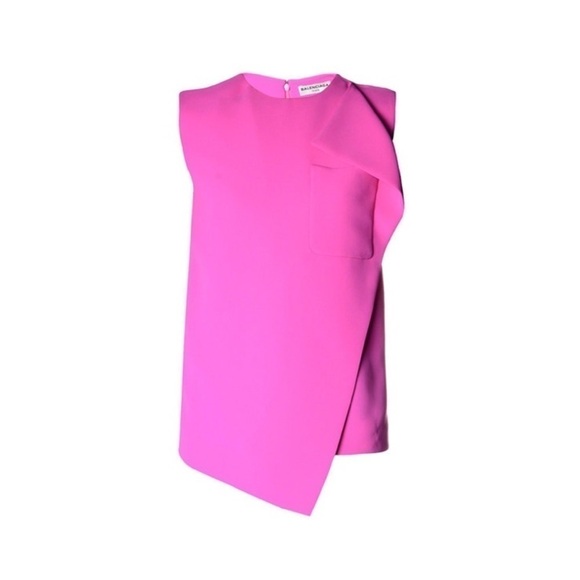 Balenciaga Fold-over Front Sleeveless Top NWT - Picture 5 of 9